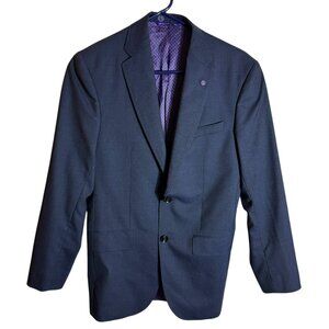 Ted Baker Endurance Wool Blazer Navy Pinstripe, 36 Short